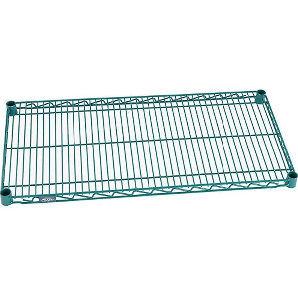 Nexel 60W x 12D Poly-Green, Epoxy Wire Shelf S1260GZ